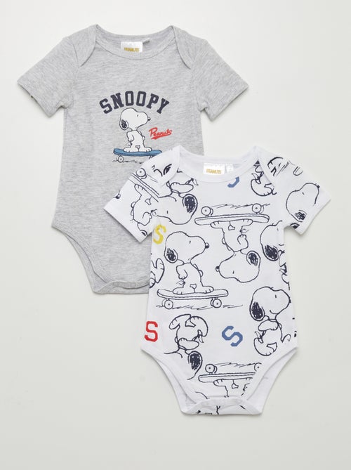 Lote de 2 babygros 'Snoopy' - Kiabi