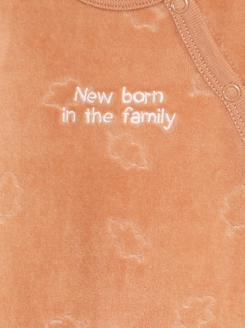 Lote de 2 babygrows BEGE - Kiabi