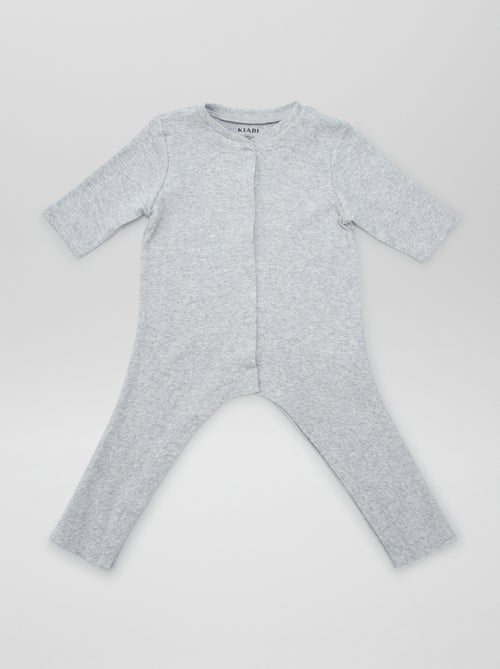 Lote de 2 babygrows com abertura - So Easy - Kiabi