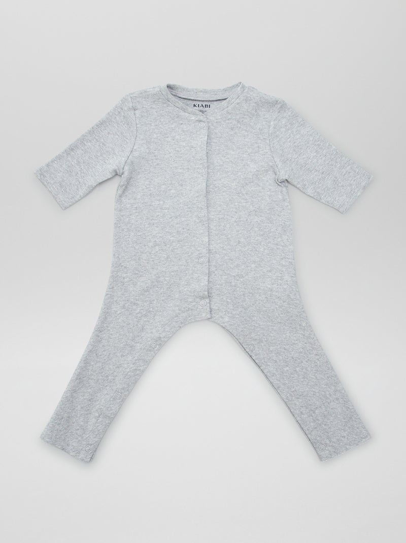 Lote de 2 babygrows com abertura - So Easy BEGE - Kiabi