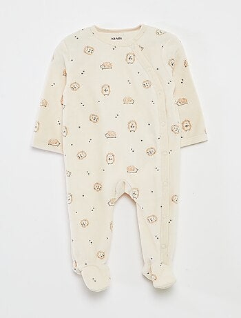 Lote de 2 babygrows de veludo