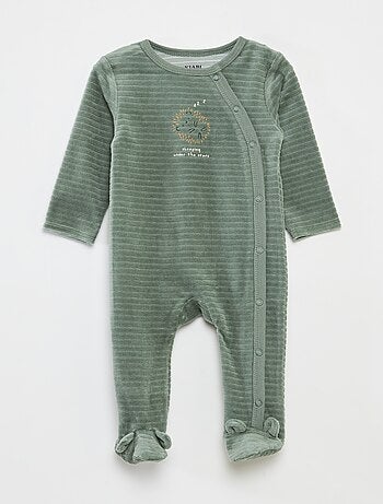 Lote de 2 babygrows de veludo