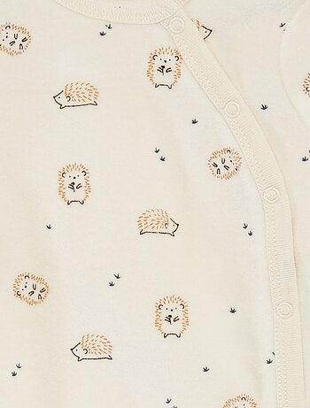 Lote de 2 babygrows de veludo