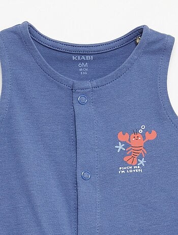 Lote de 2 babygrows leves com abertura de botões de pressão