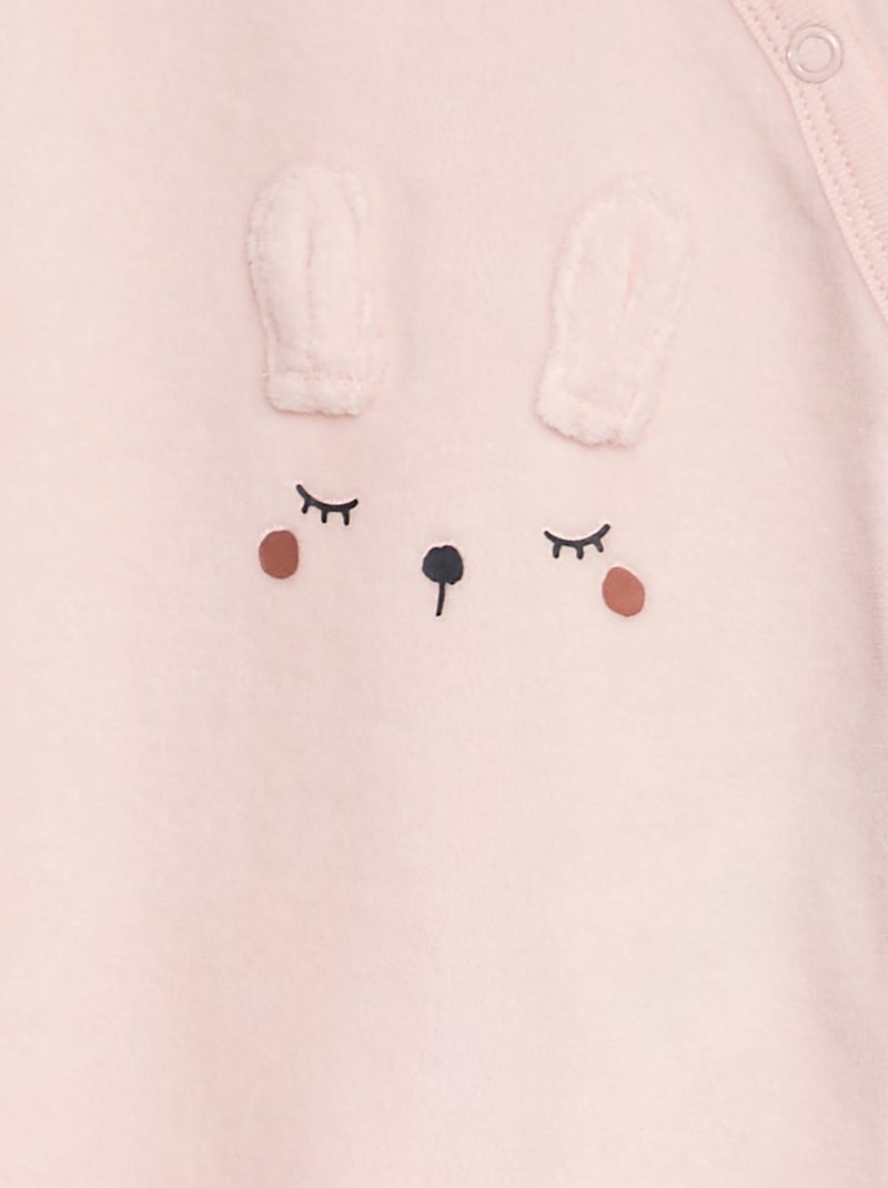 Lote de 2 babygrows ROSA - Kiabi