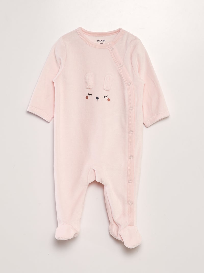 Lote de 2 babygrows ROSA - Kiabi