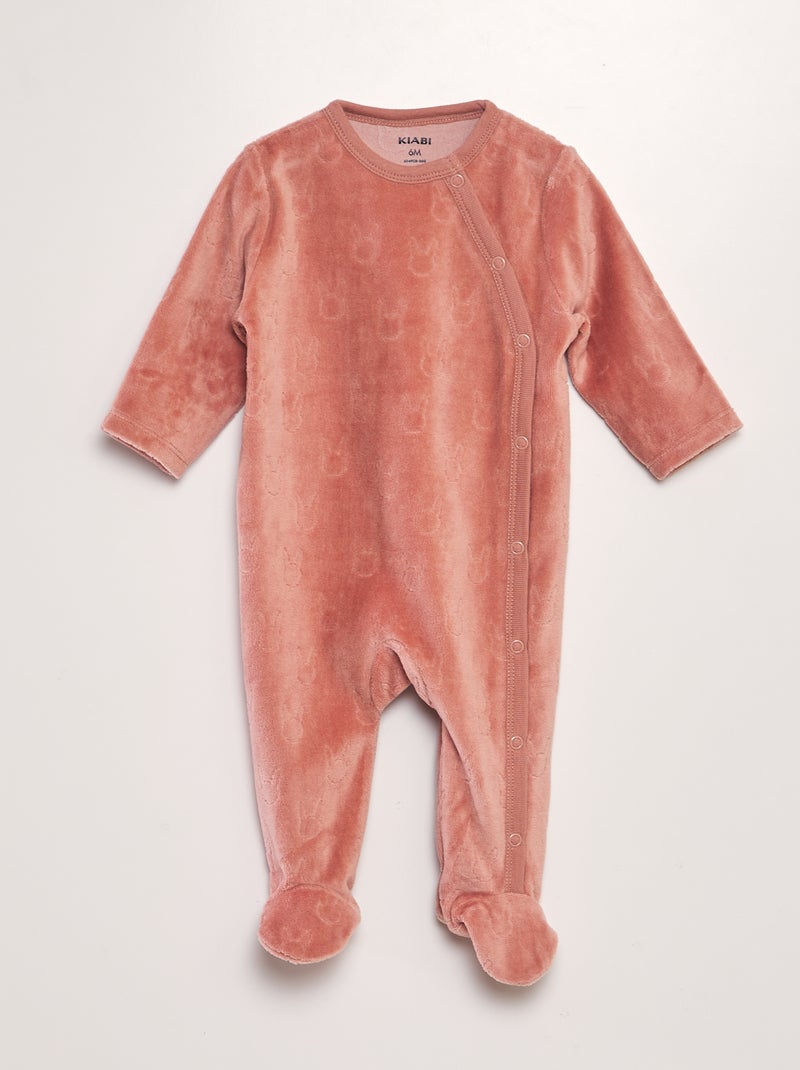 Lote de 2 babygrows ROSA - Kiabi