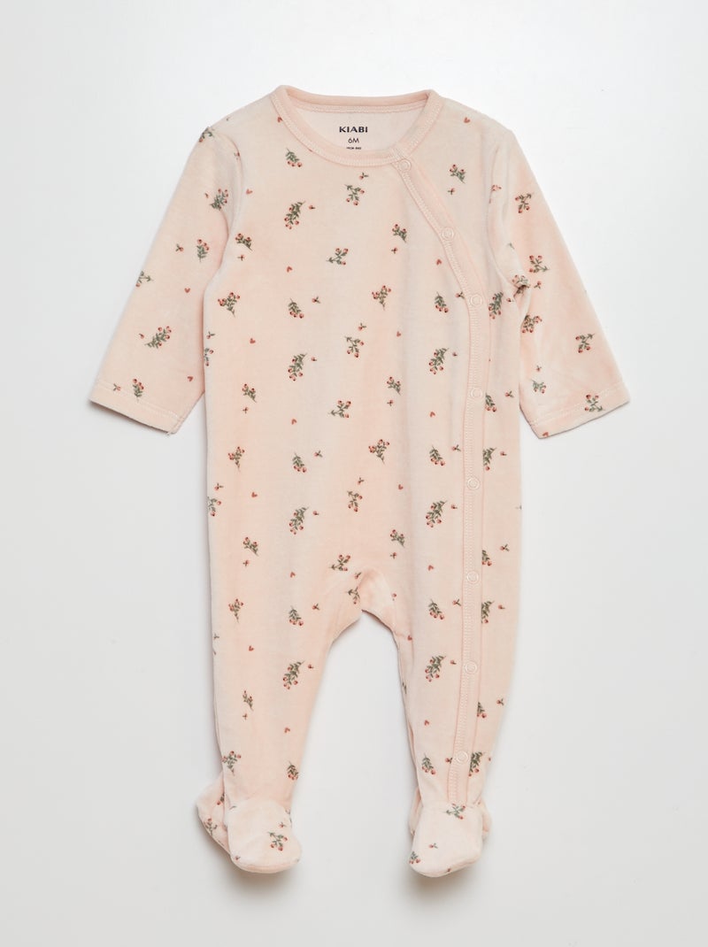 Lote de 2 babygrows ROSA - Kiabi
