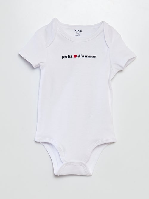 Lote de 2 bodies - Dia dos Namorados - Kiabi