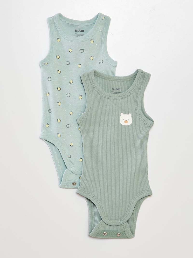 Lote de 2 bodies AZUL - Kiabi