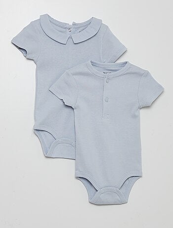 Body de bebé com camisola Classic azul