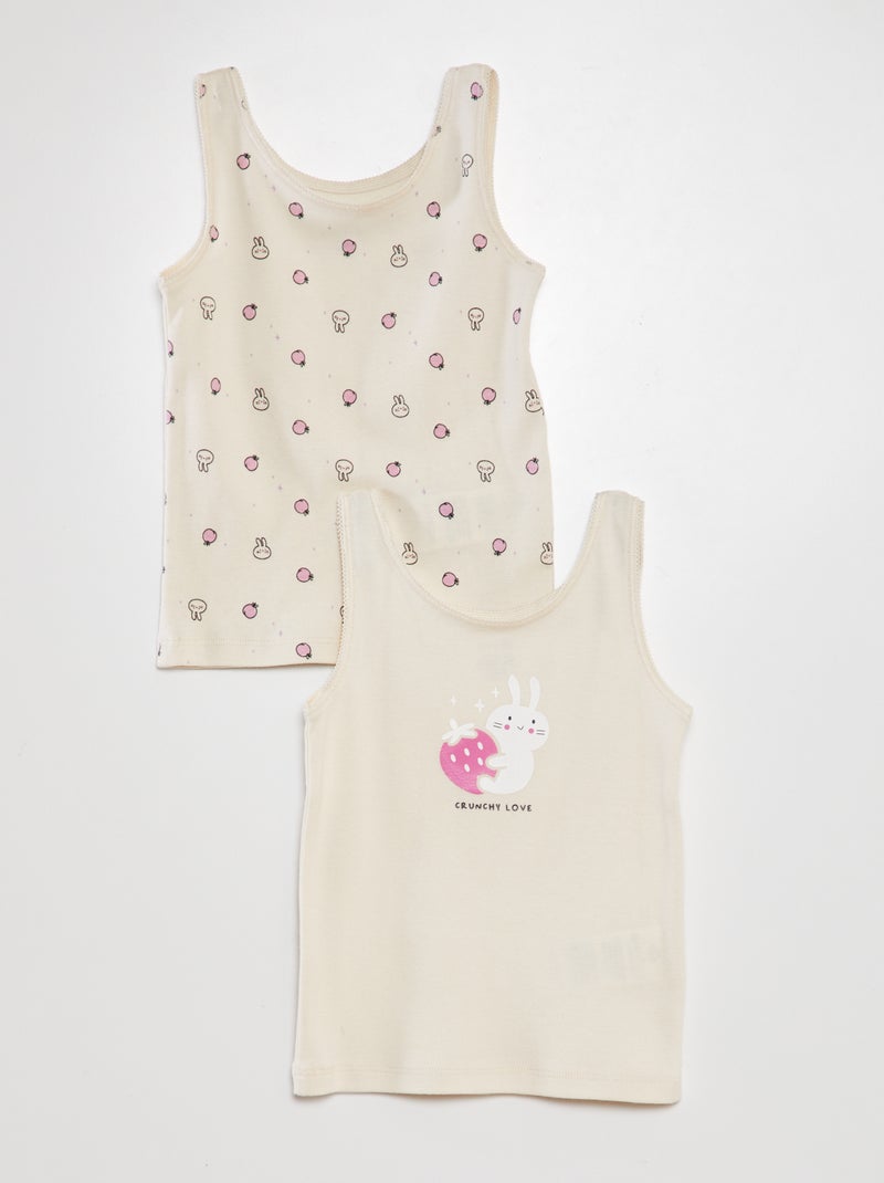 Lote de 2 bodies BRANCO - Kiabi