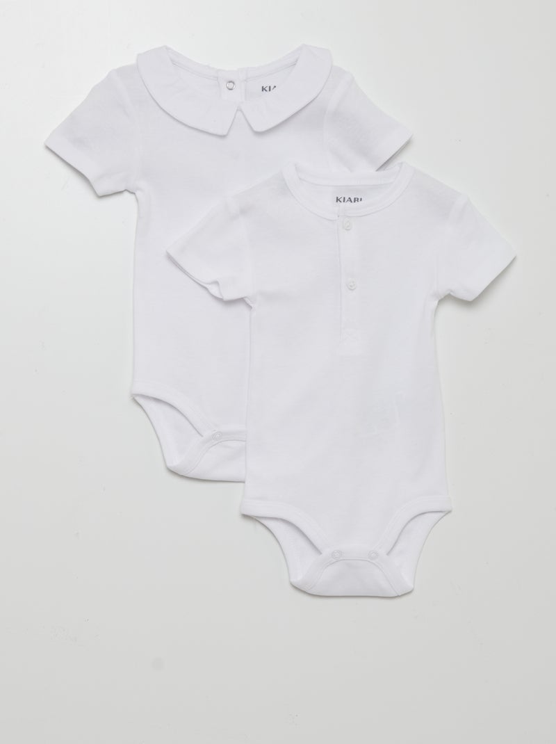 Lote de 2 bodies BRANCO - Kiabi