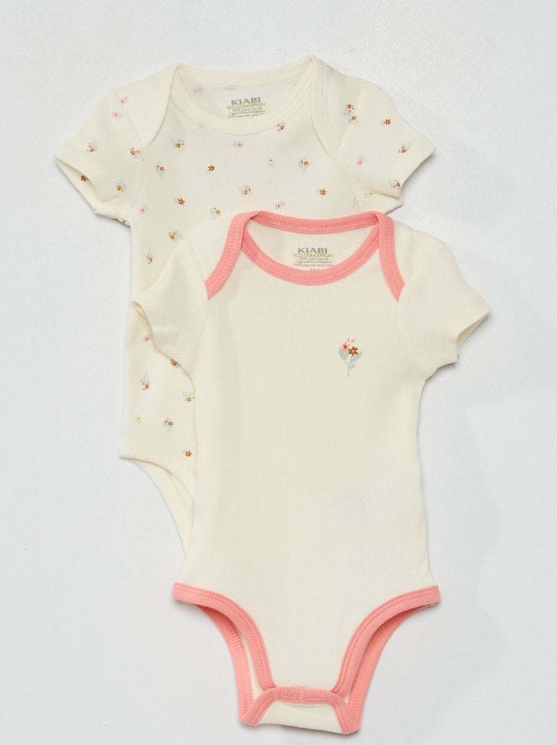 Lote de 2 bodies BRANCO - Kiabi