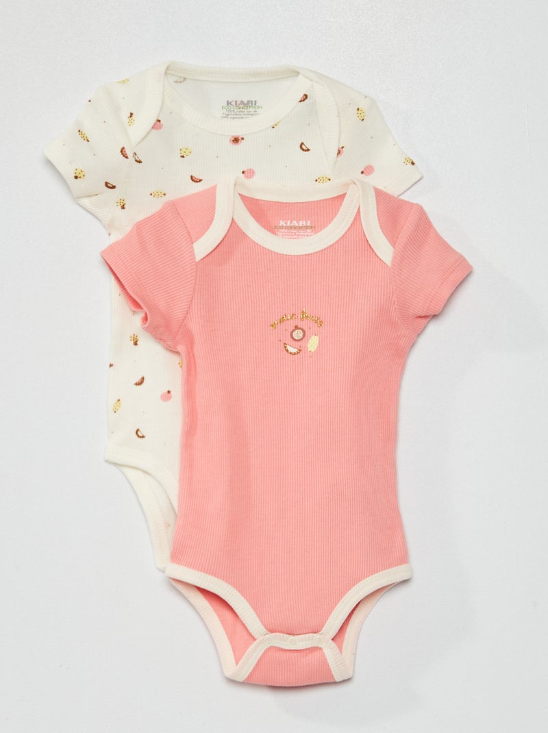 Lote de 2 bodies BRANCO - Kiabi