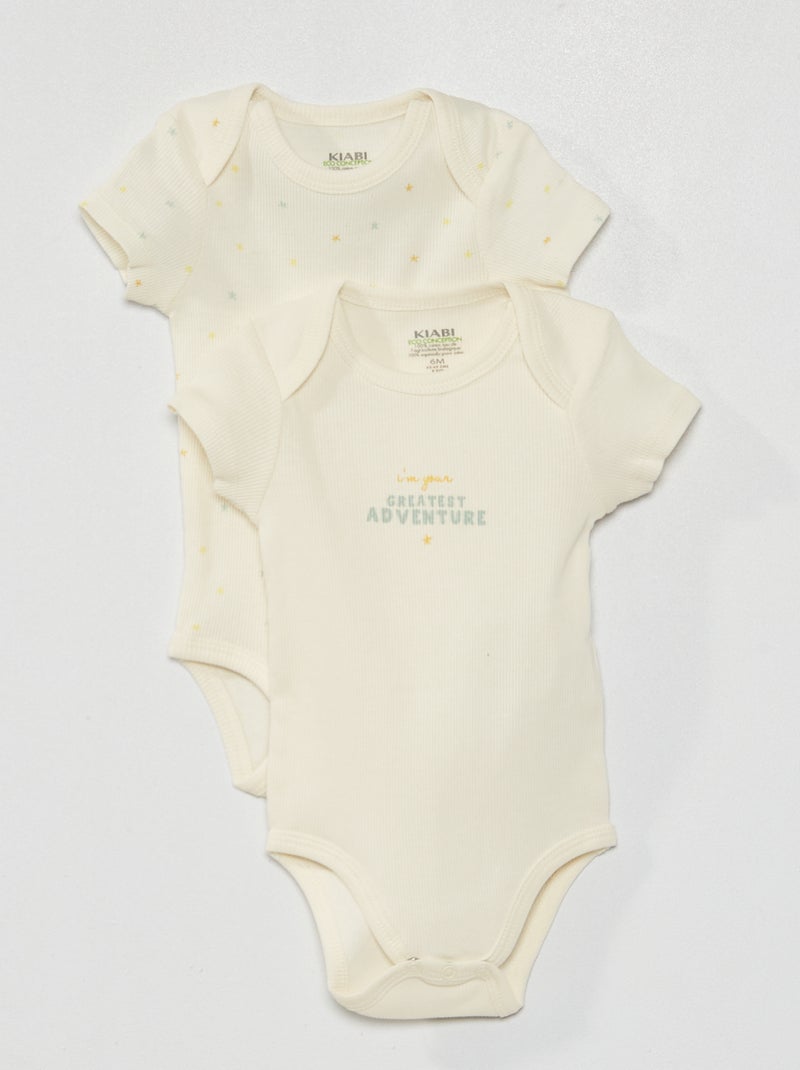 Lote de 2 bodies BRANCO - Kiabi