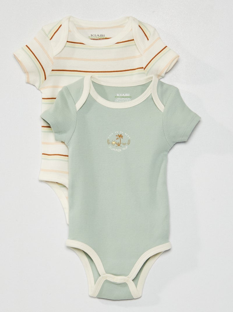 Lote de 2 bodies BRANCO - Kiabi