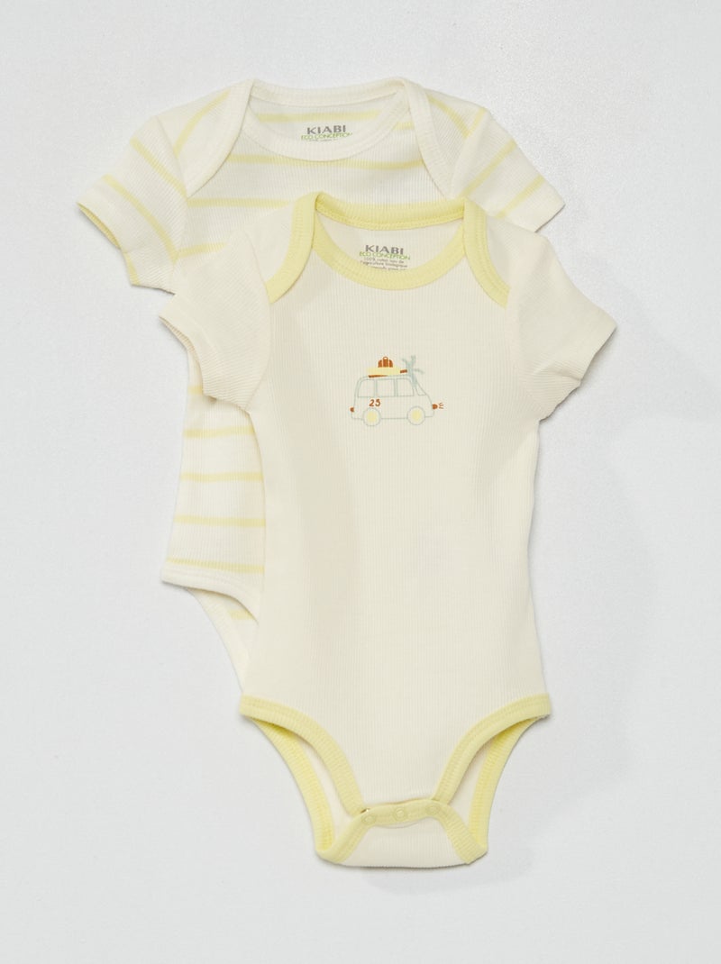 Lote de 2 bodies BRANCO - Kiabi