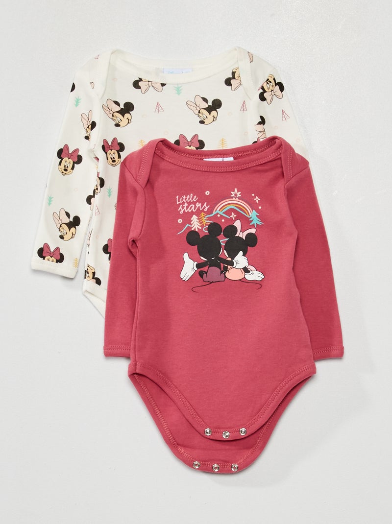 Lote de 2 bodies com estampado 'Minnie' ROSA - Kiabi