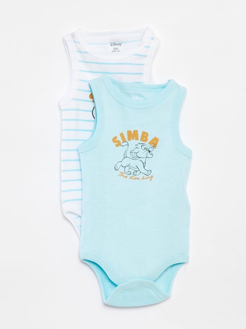 Lote de 2 bodies com estampado 'Simba' - Kiabi