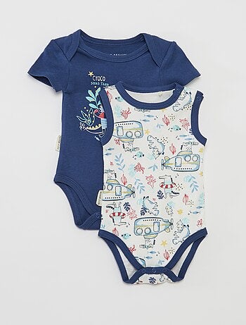Lote de 2 bodies com estampados