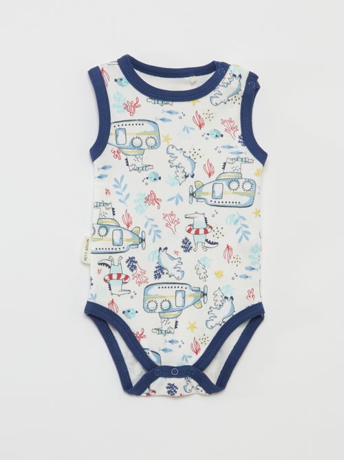 Lote de 2 bodies com estampados - Kiabi
