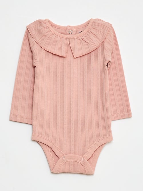 Lote de 2 bodies de malha pointelle - Kiabi
