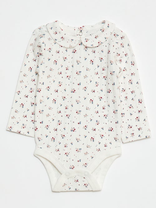 Lote de 2 bodies de malha pointelle - Kiabi