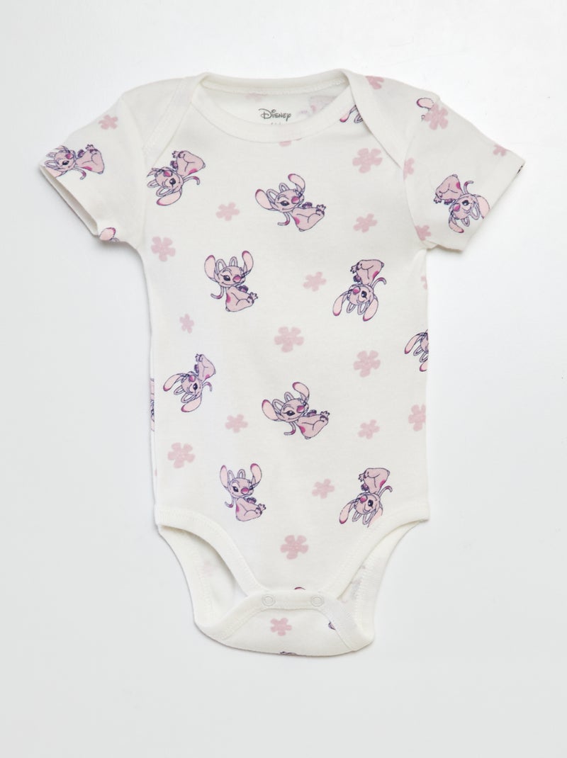 Lote de 2 bodies de manga curta 'Angel' 'Disney' ROSA - Kiabi