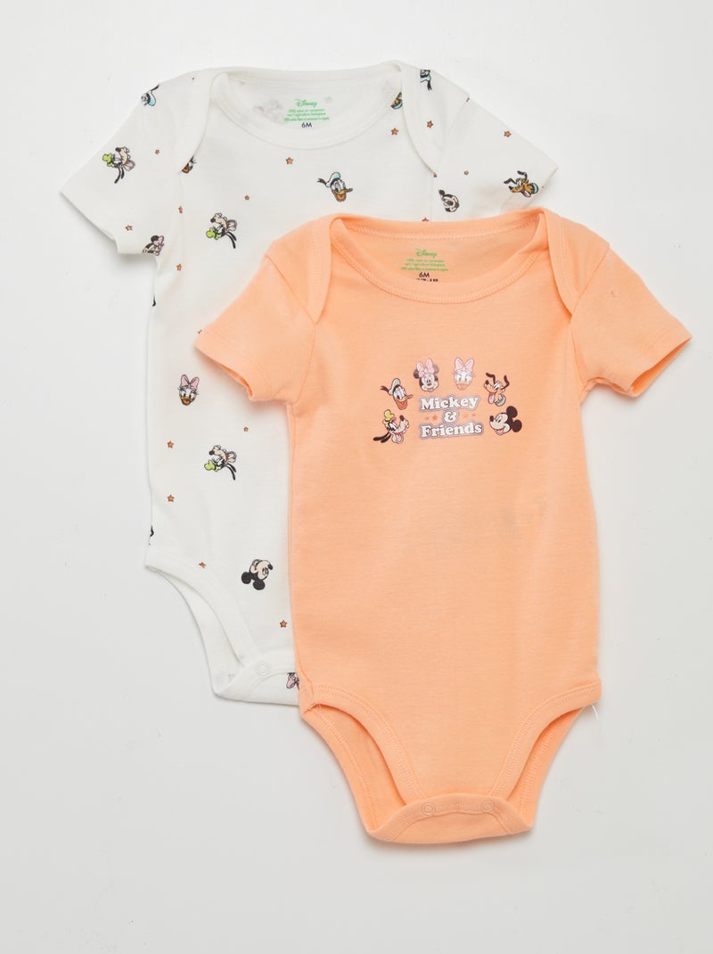Lote de 2 bodies 'Disney' BRANCO - Kiabi