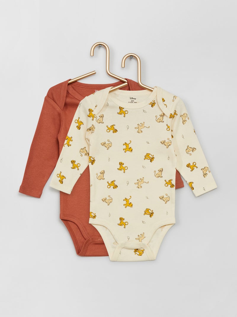Lote de 2 bodies 'Disney' ROXO - Kiabi