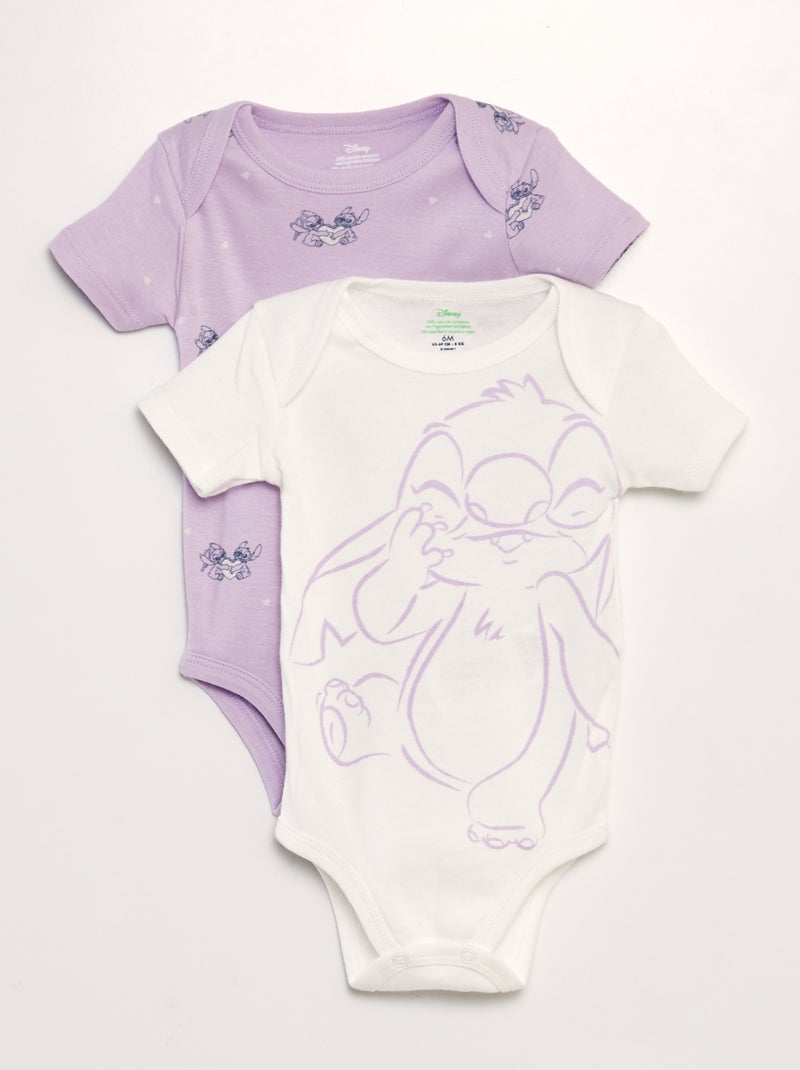 Lote de 2 bodies 'Disney' VIOLETA - Kiabi