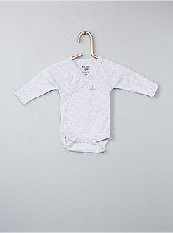 Lote de 2 bodies em puro algodão biológico - Kiabi