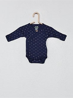 Lote de 2 bodies em puro algodão biológico - Kiabi