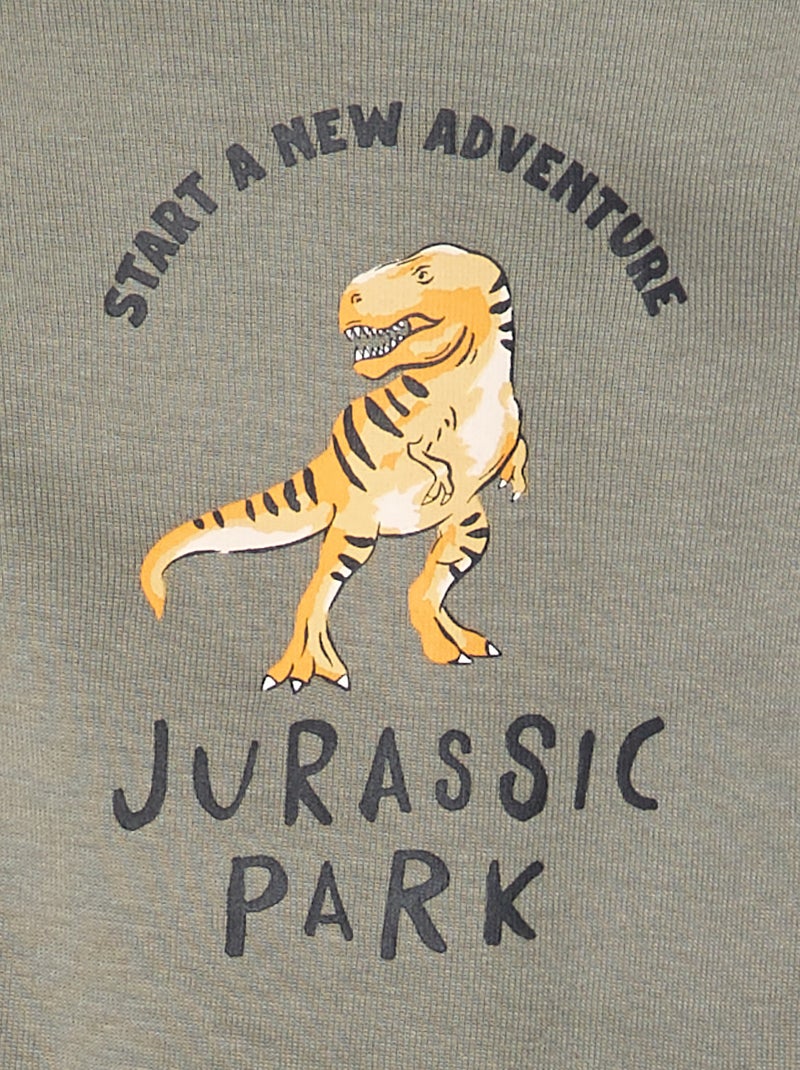 Lote de 2 bodies 'Parque Jurássico' BEGE - Kiabi