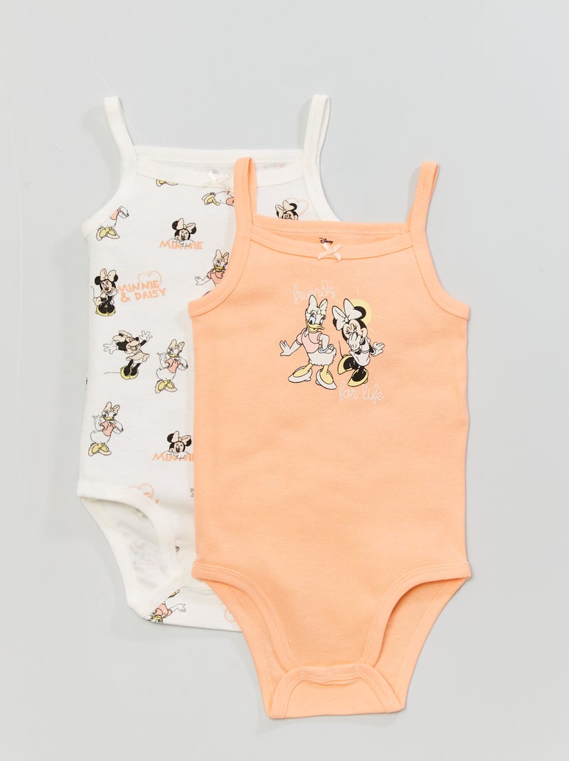 Lote de 2 bodies sem mangas 'Disney' BRANCO - Kiabi