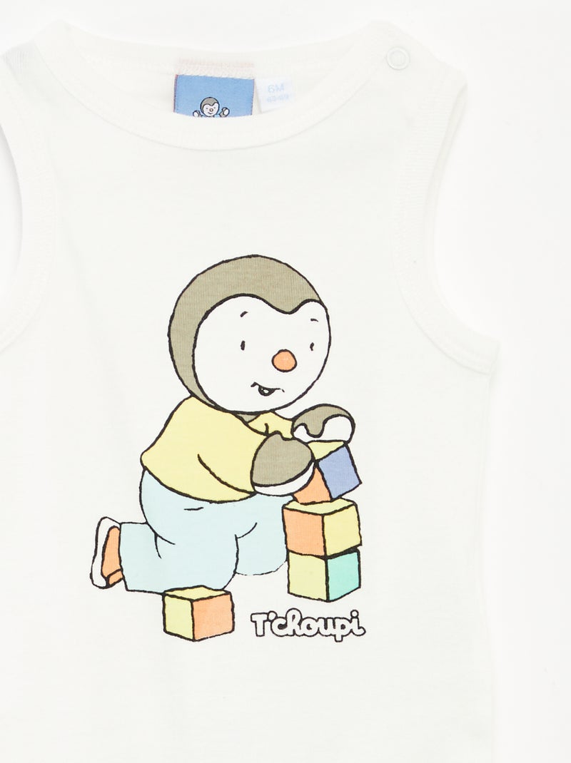 Lote de 2 bodies 'Tchoupi' AZUL - Kiabi