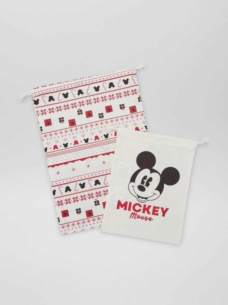 Lote de 2 bolsas de toilette de Natal 'Disney' Mickey - Kiabi