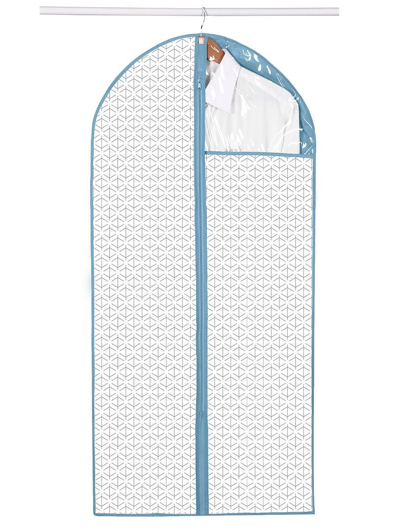 Lote de 2 bolsas para roupa em tecido Branco/ Azul - Kiabi