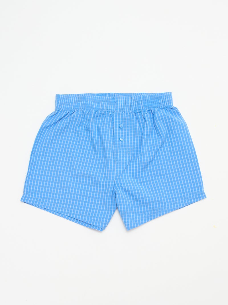 Lote de 2 boxers às riscas Azul - Kiabi