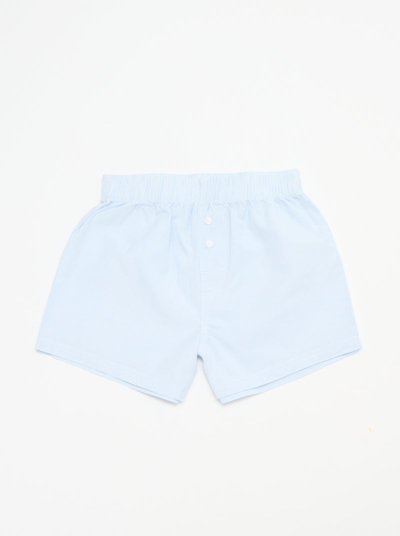 Lote de 2 boxers às riscas Azul - Kiabi