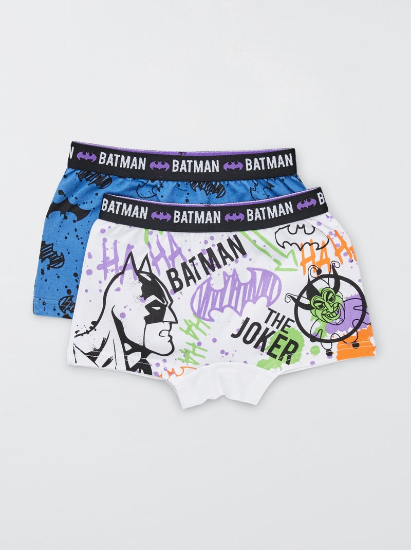 Lote de 2 boxers com estampado 'Batman' Branco/ Marinho - Kiabi