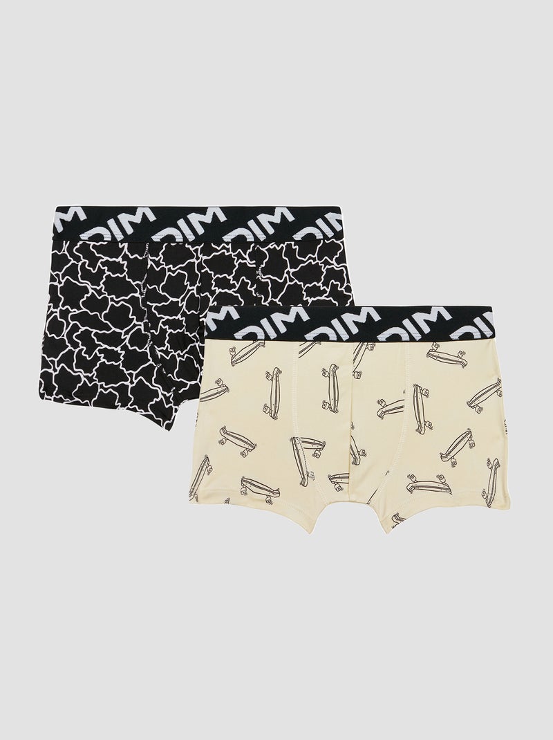 Lote de 2 boxers com estampado BEGE - Kiabi