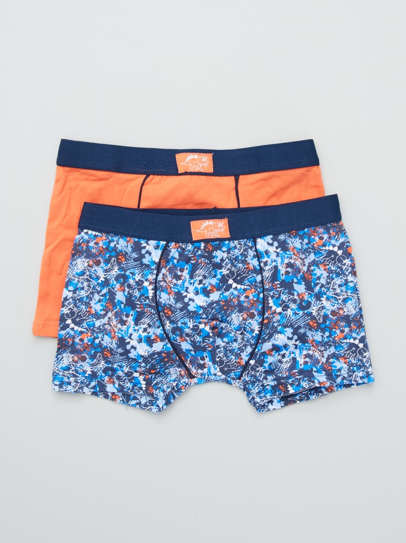 Lote de 2 boxers com estampado de fantasia BEGE - Kiabi
