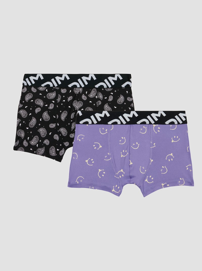 Lote de 2 boxers com estampado VIOLETA - Kiabi