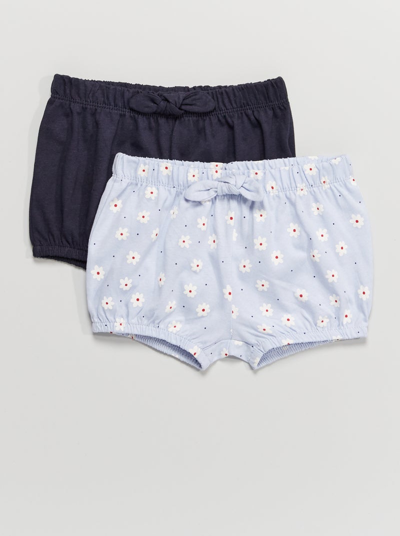 Lote de 2 boxers de algodão AZUL - Kiabi