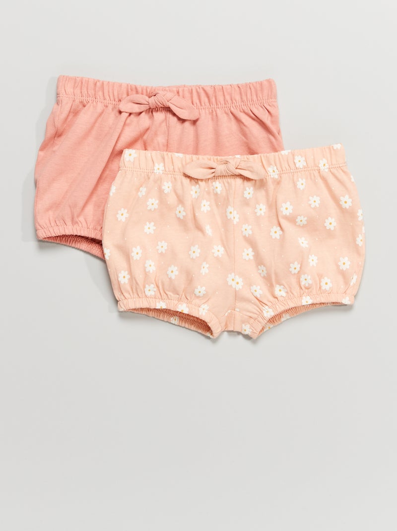 Lote de 2 boxers de algodão ROSA - Kiabi