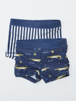 Lote de 2 boxers de banho com estampados