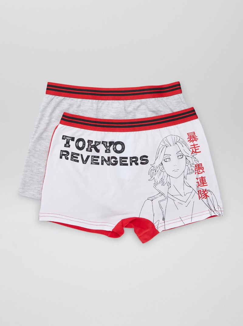 Lote de 2 boxers elásticos 'Tokyo' CINZA - Kiabi