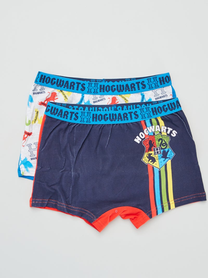 Lote de 2 boxers 'Harry Potter' Azul/ Vermelho - Kiabi